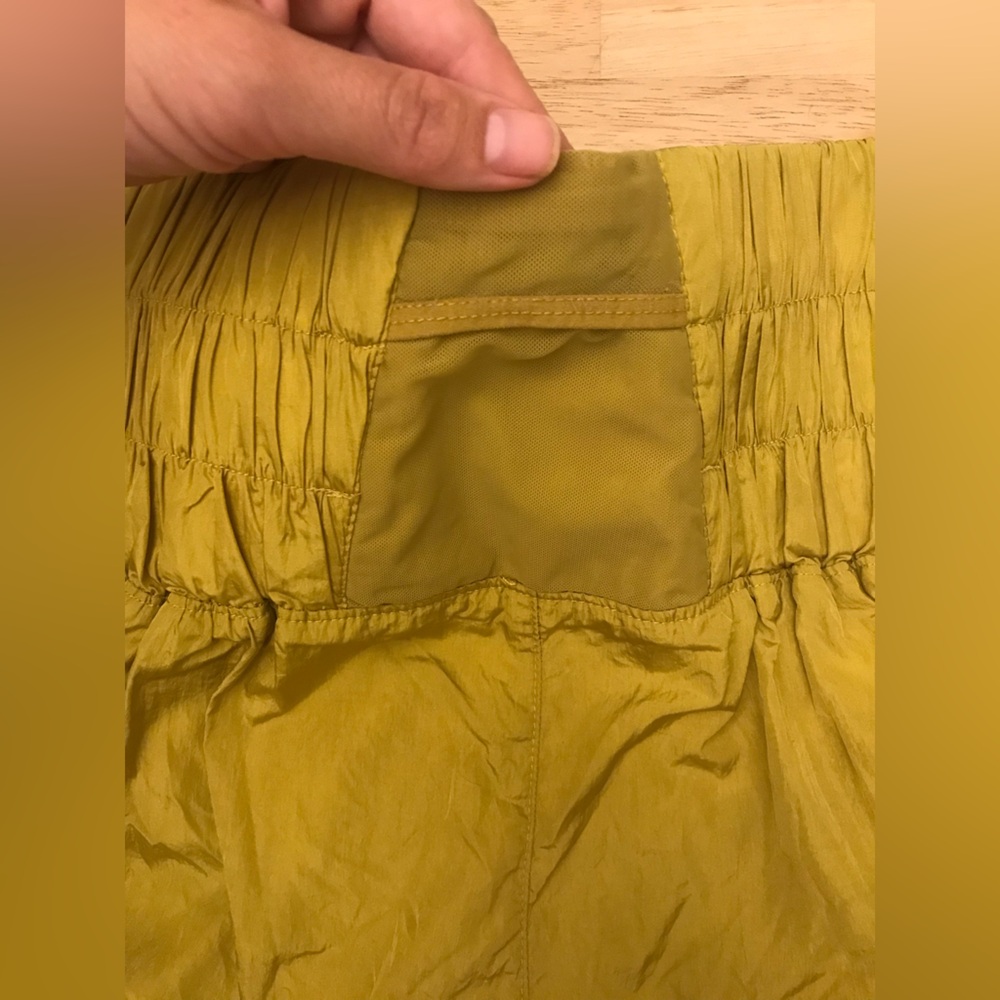 Free People Golden Honey yellow Running Shorts High Waist - Picture 14 of 14
